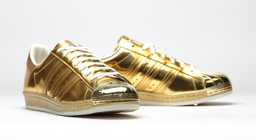 adidas superstar 80s metal gold